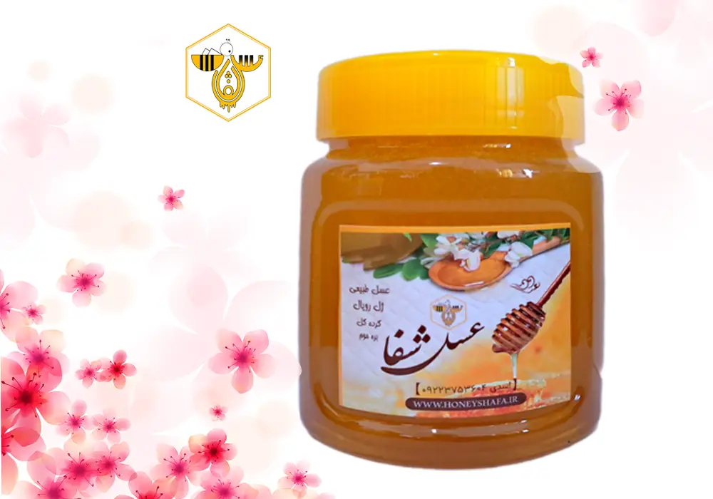 ژل رویال و عسل 100درصد طبیعی و درمانی (30 گرم در 500 گرم)